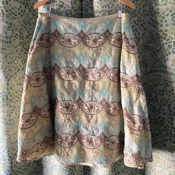 Josephine Chaus Cotton Skirt 14 - Picture 4 of 6